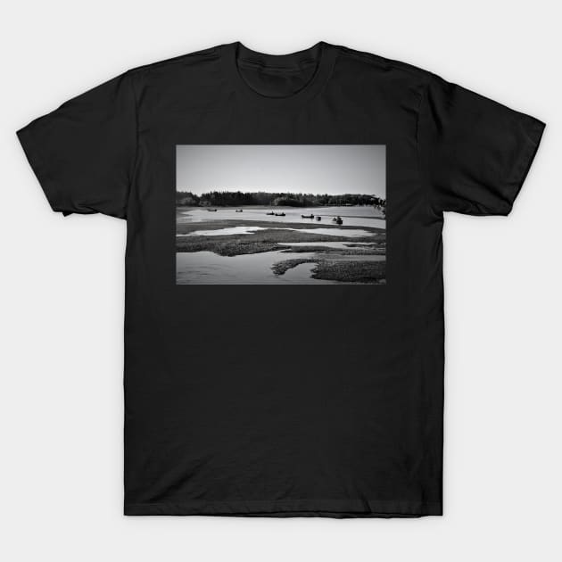 Grappling for oysters in P.E.I. T-Shirt by rconyard